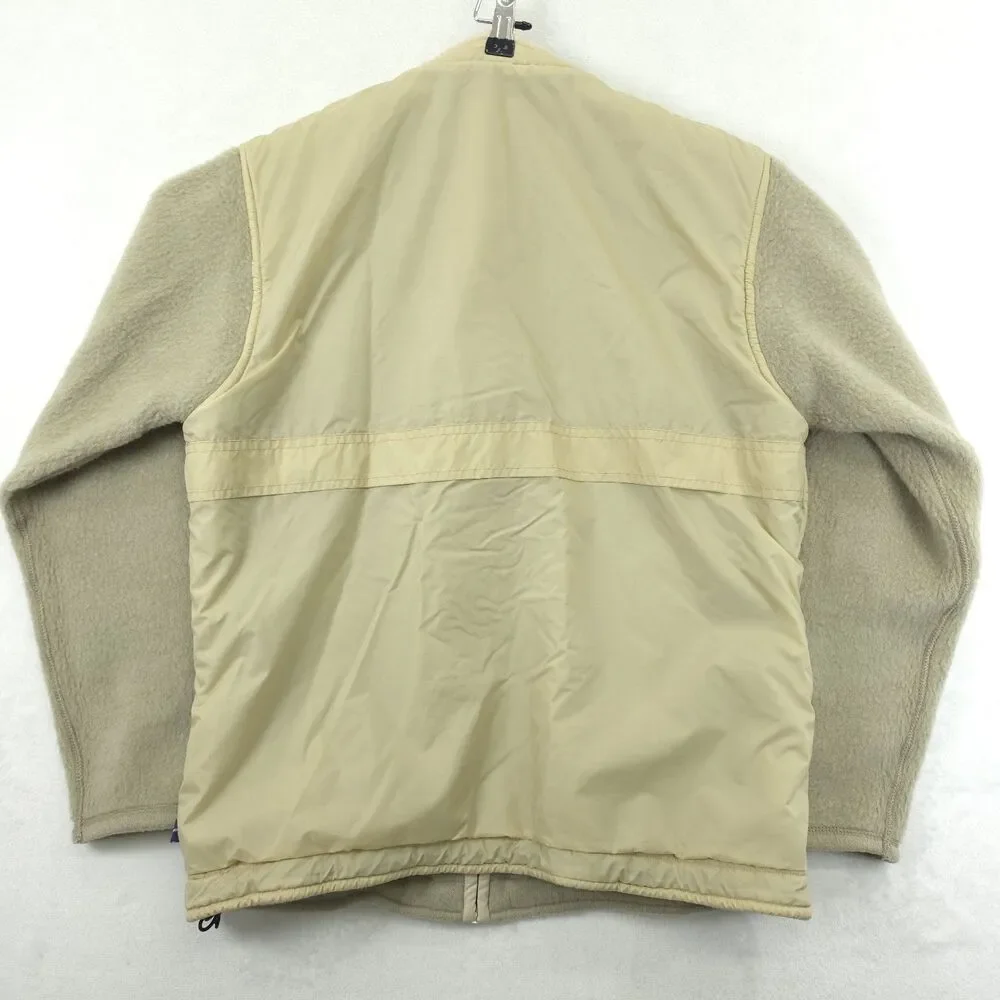 Burton Reversible Jacket Wool Nylon Men's Size Medium Beige